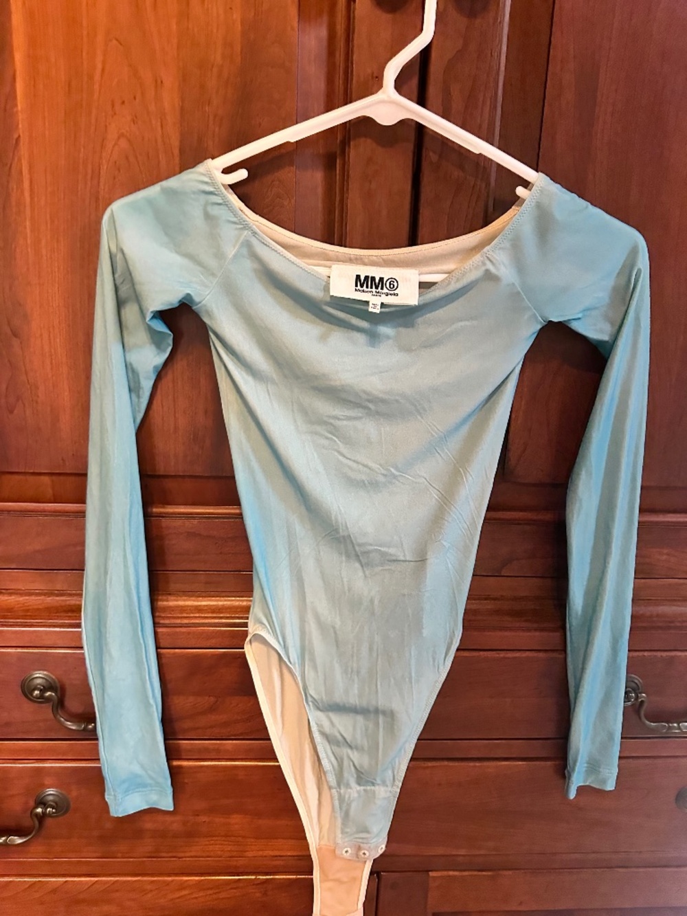 MM6 Maison Margiela Women's Green Bodysuit